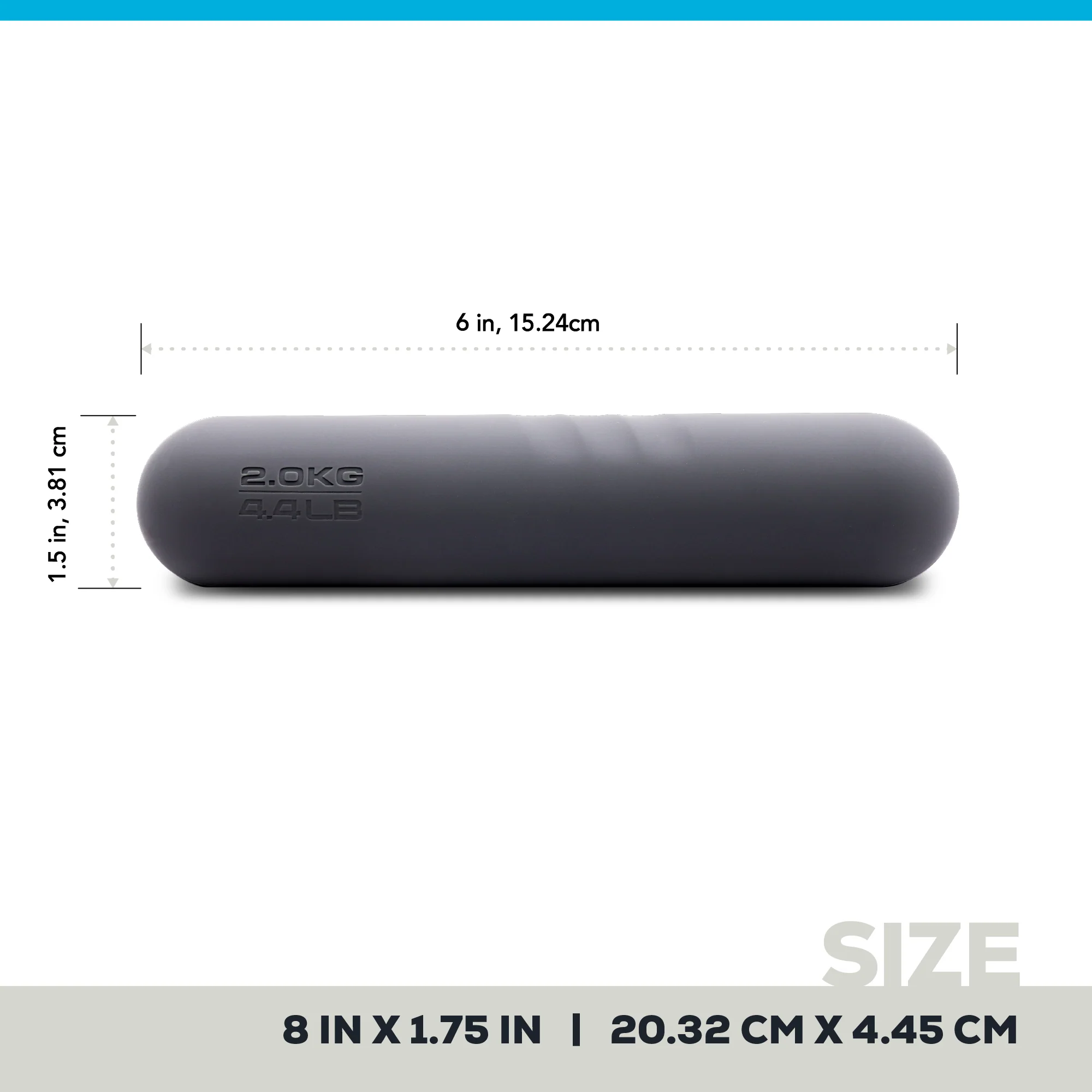 HAND WEIGHTS - 2KG/4.4LB - Image 4